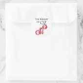 Assistent für Oz-Zeichen Runder Aufkleber (Tasche)