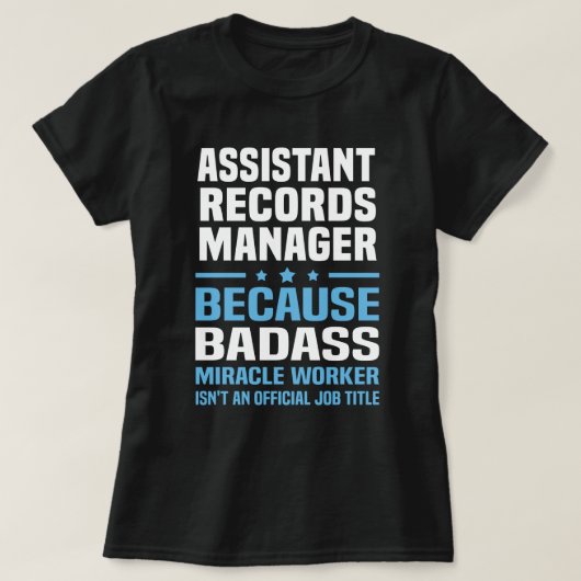 Assistent für Platten T-Shirt (Design vorne)