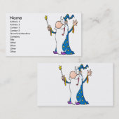 Assistent für zufriedene Cartoon Visitenkarte (Vorne/Hinten)