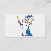 Assistent für zufriedene Cartoon Visitenkarte (Rückseite)