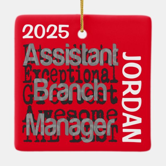 Assistent für Zweigstellenmanager CUSTOM Keramikornament (Rückseite)