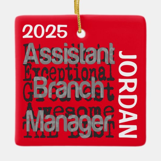 Assistent für Zweigstellenmanager CUSTOM Keramikornament (Vorderseite)