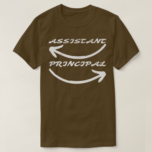Assistent mit Arrow Design Lehrer zurück T-Shirt (Design vorne)