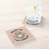 Assistent mit Ball Glasuntersetzer (Schrägansicht)