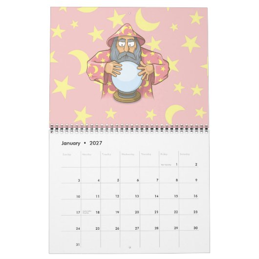 Assistent mit Ball Kalender (Jan 2027)