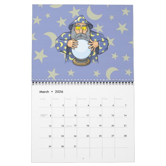 Assistent mit Ball Kalender (Mär 2026)