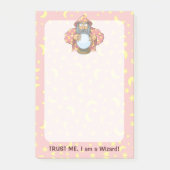 Assistent mit Ball Post-it Klebezettel (Vorderseite)