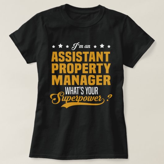 Assistent-Property-Manager T-Shirt (Design vorne)