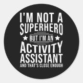 Assistent Runder Aufkleber (Vorderseite)