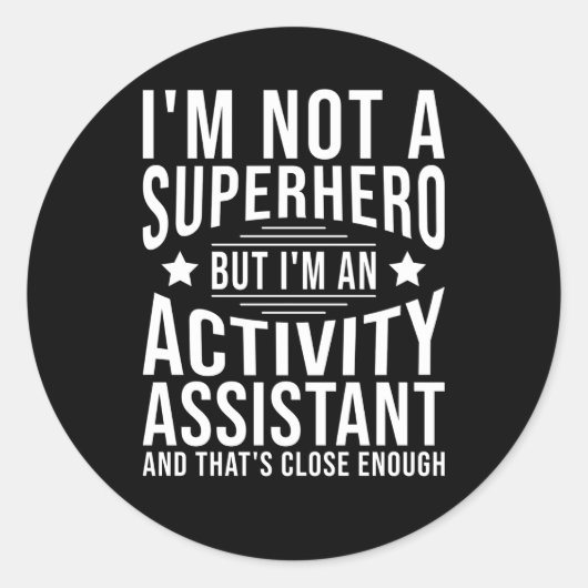 Assistent Runder Aufkleber (Vorderseite)