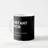 Assistent Trainer Lustiger Trainer Definition Kaffeetasse (Vorderseite Links)