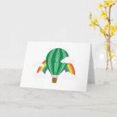 Assistent von Oz Balloon Karte (Gelbe Blume)