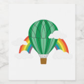 Assistent von Oz Balloon Weinetikett (Einzelnes Label)