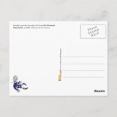 Assistent von Oz: Dorothy trifft die feige Löwe Postkarte (Rückseite)