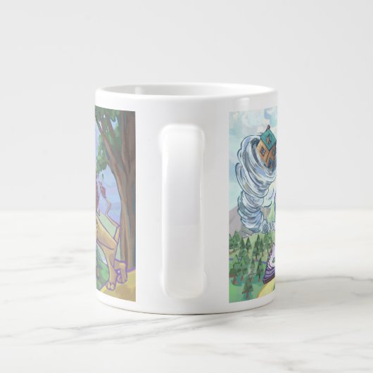 Assistent von Oz Jumbo-Tasse (Rückseite)