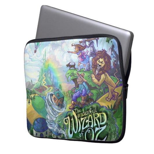 Assistent von Oz Laptopschutzhülle (Vorderseite Links)