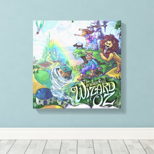 Assistent von Oz Leinwanddruck (Insitu (Holzboden))