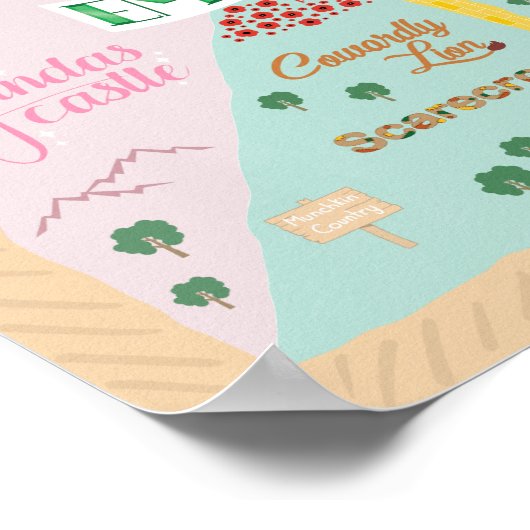 Assistent von Oz Map Poster (Ecke)