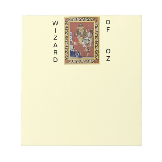 Assistent von Oz Notepad Notizblock (Vorderseite)