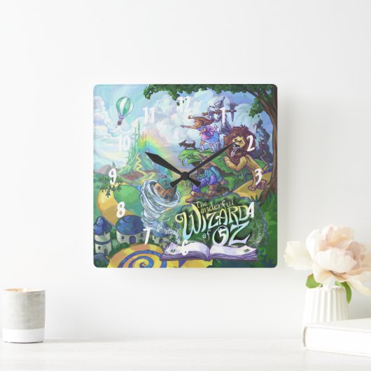 Assistent von Oz Quadratische Wanduhr (Zuhause)