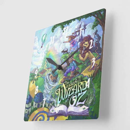 Assistent von Oz Quadratische Wanduhr (Winkel)