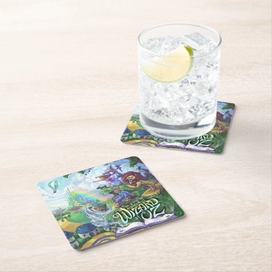 Assistent von Oz Rechteckiger Pappuntersetzer (Vor Ort)