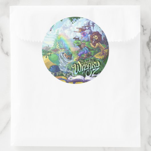 Assistent von Oz Runder Aufkleber (Tasche)