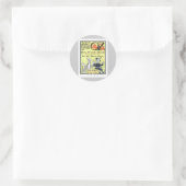 Assistent von Oz Runder Aufkleber (Tasche)