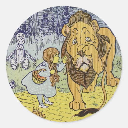 Assistent von Oz Runder Aufkleber (Vorderseite)