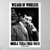 Assistent von Wireless Nikola Tesla (1856-1943) Poster (Vorne)