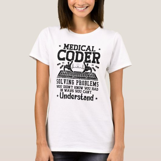 Assistent zum Codieren medizinischer Coder zur Pro T-Shirt (Vorderseite)