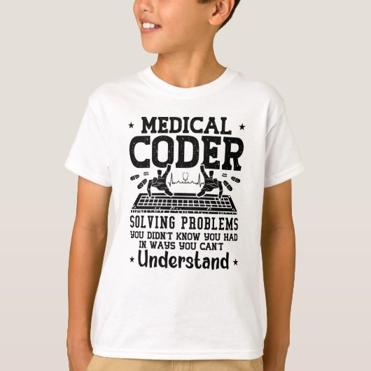 Assistent zum Codieren medizinischer Coder zur Pro T-Shirt (Vorderseite)