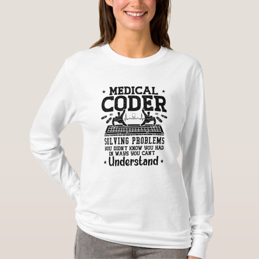 Assistent zum Codieren medizinischer Coder zur Pro T-Shirt (Vorderseite)