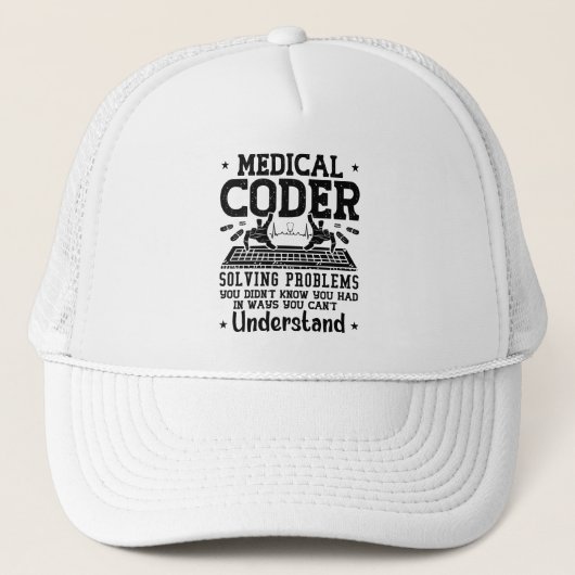 Assistent zum Codieren medizinischer Coder zur Pro Truckerkappe (Vorderseite)
