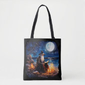 Assistent zum Lesen eines Buches - Wicca Halloween Tasche (Vorderseite)