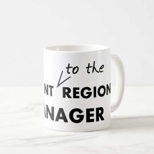 Assistent zum regionalen Manager Kaffeetasse (VorderseiteRechts)
