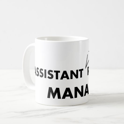 Assistent zum regionalen Manager Kaffeetasse (Vorderseite Links)