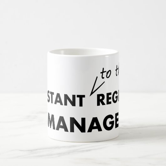 Assistent zum regionalen Manager Kaffeetasse (Mittel)