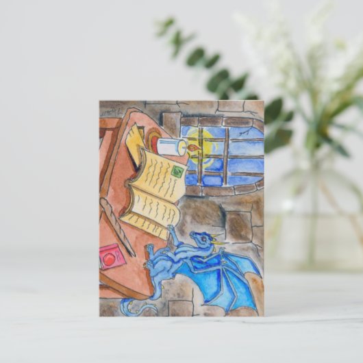 Assistenten Behalten Postkarte (Stehend Vorderseite)