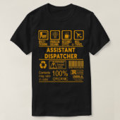ASSISTENTEN DISPATCHER NICE DESIGN T-Shirt (Design vorne)