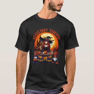 Assistenten-Lehrer-Job-Kostüm Hexe Gnome Halloween T-Shirt