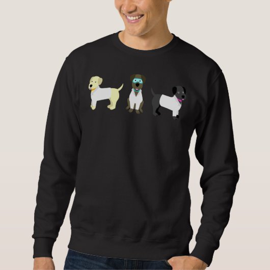 Assistenten von Labrador Sweatshirt (Vorderseite)