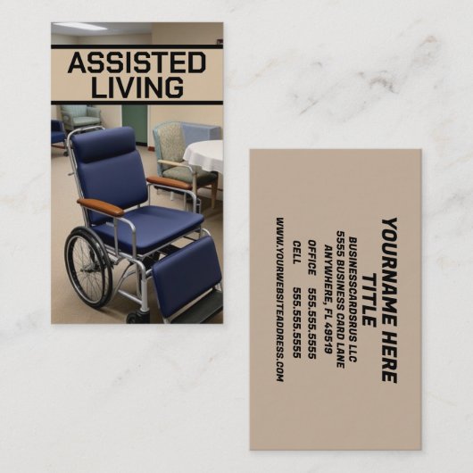 Assistentes Leben Visitenkarte (Vorne/Hinten)