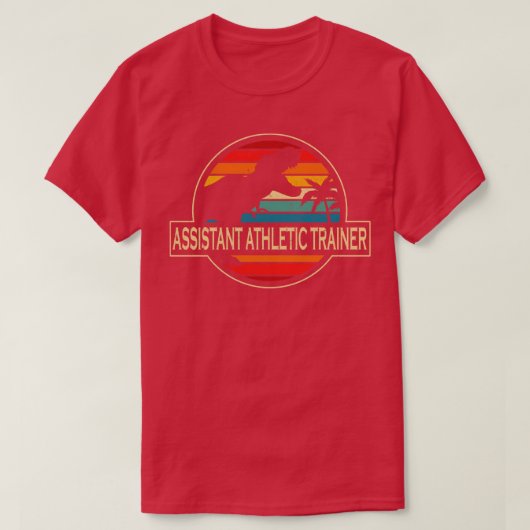 Assistentin Athletic Trainer Dinosaur T-Shirt (Design vorne)