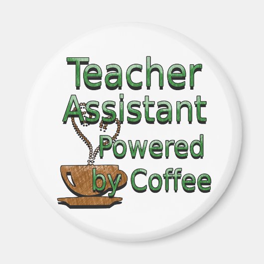 Assistentin des Lehrers mit Kaffee Magnet (Vorne)