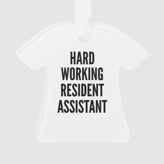 Assistentin für harte Arbeit Ornament (Vorderseite)