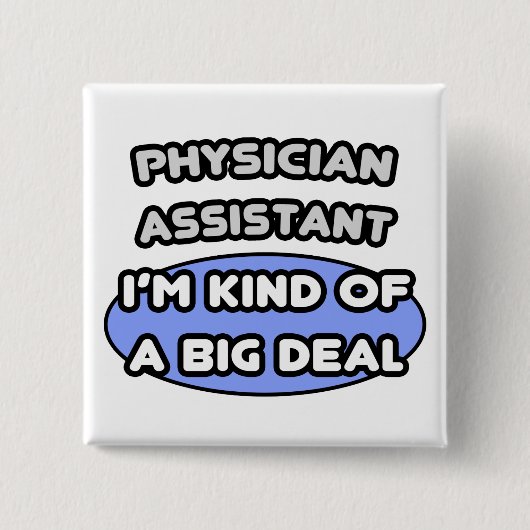 Assistentin für Physik... ein großer Deal Button (Vorderseite)