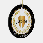 🦷 Assistentin, Hygienist, Student Keramik Ornament (Rechts)