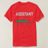 Assistentin in Progress Funny Student Amp Job Gesc T-Shirt (Design vorne)