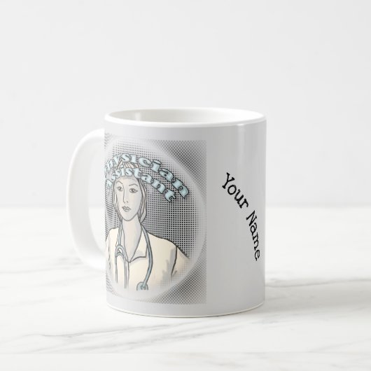 Assistentin Kaffeetasse (Vorderseite Links)